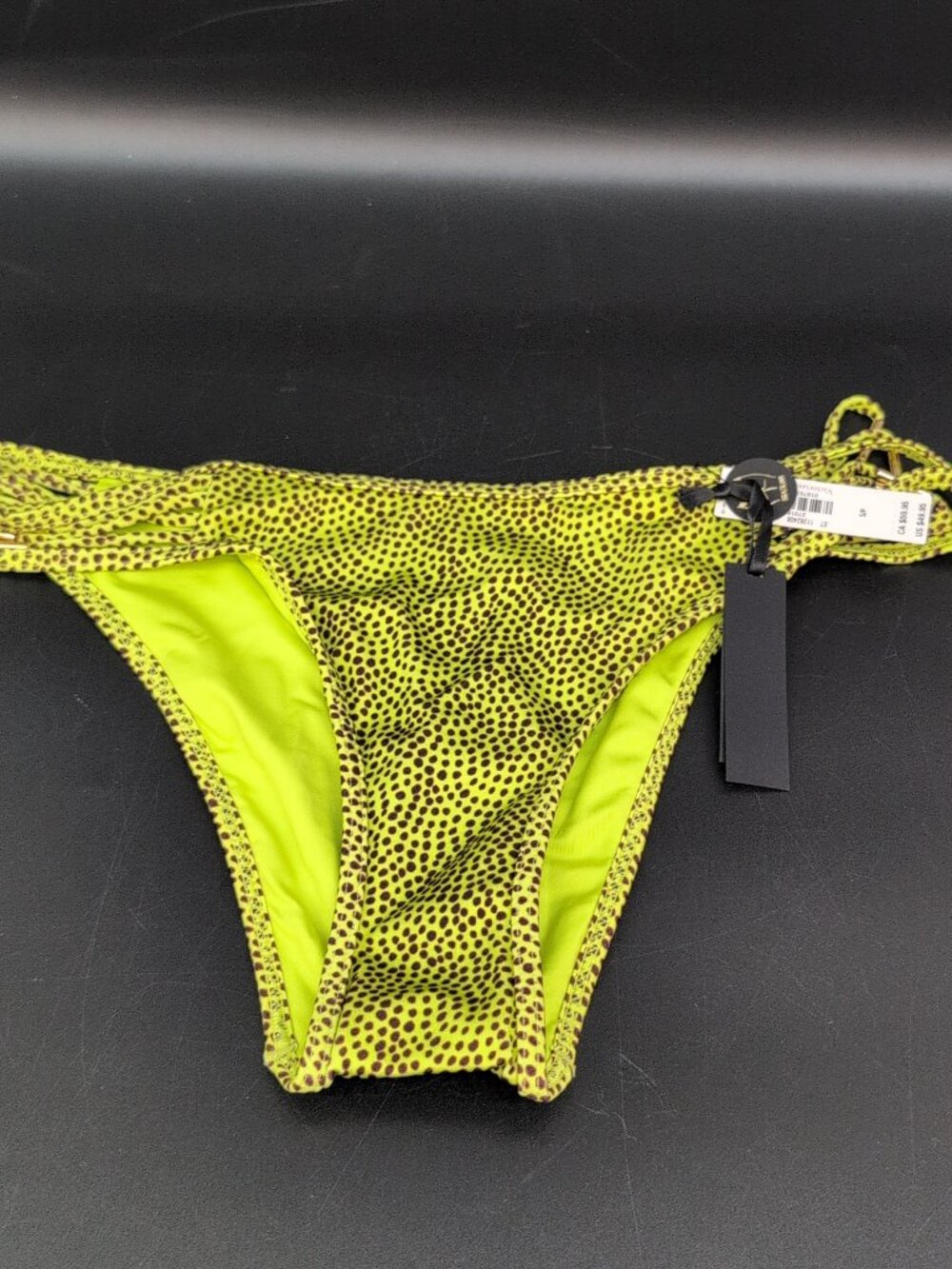 Victoria’s Secret Swim Archives Strappy Brazilian Bikini Bottom Limelight S NWT